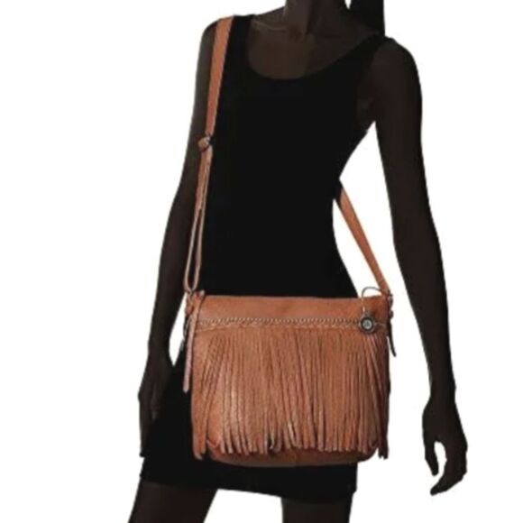 The Sak Brown Fringe Crossbody Bag - Picture 3 of 12
